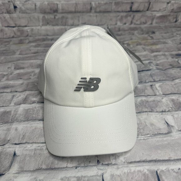 NWT New Balance Unisex 6 Panel Performance Cap V2 Hat One Size (WHT) (LAH51007) - Picture 4 of 14
